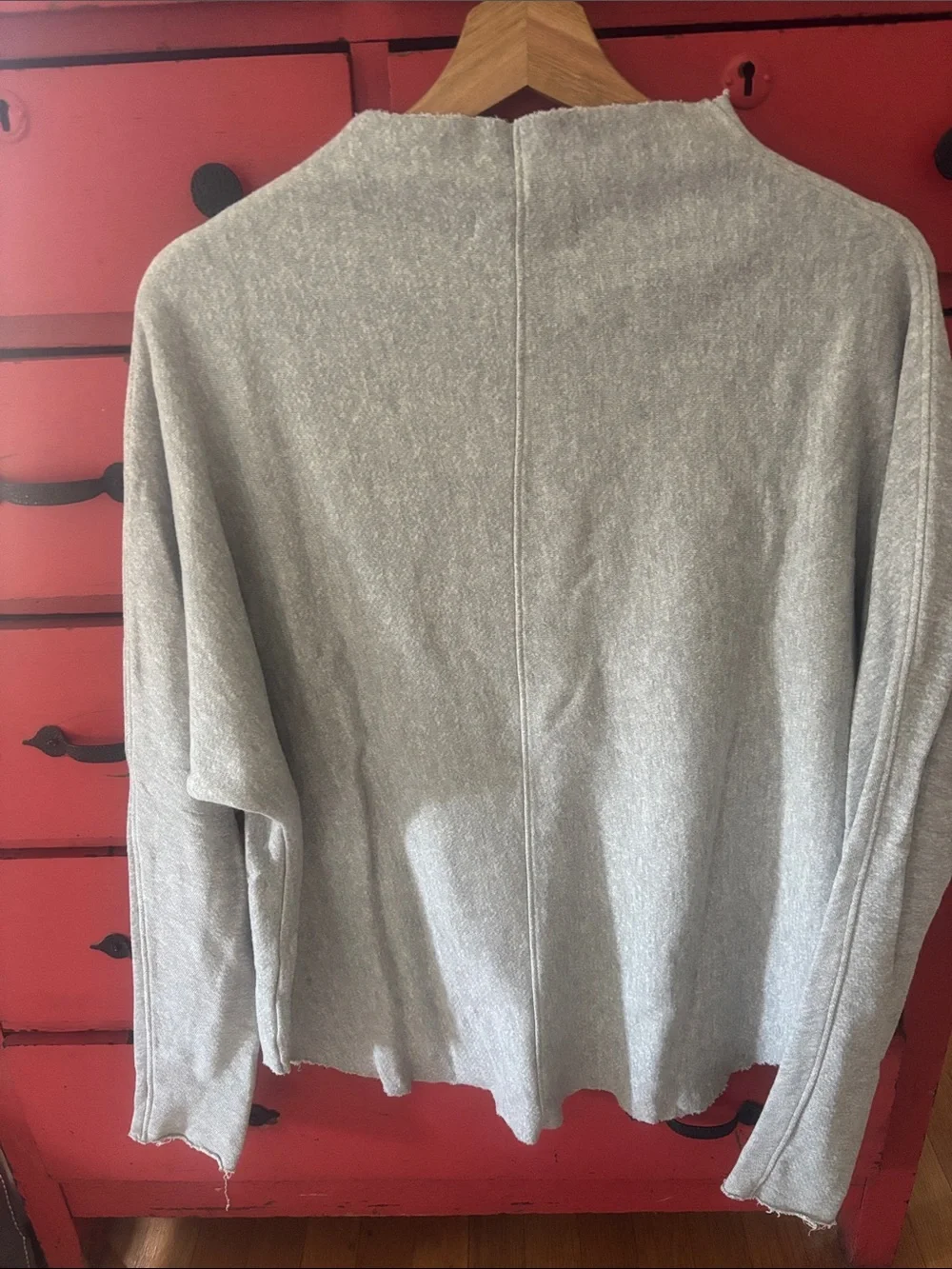 perfectwhitetee Light Gray Cozy Textured Sweatshirt